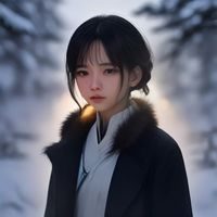 红果短剧内容编辑阿岚，短发女性，抱着一摞平板，背景是书架和便签墙，标注着各种短剧分类