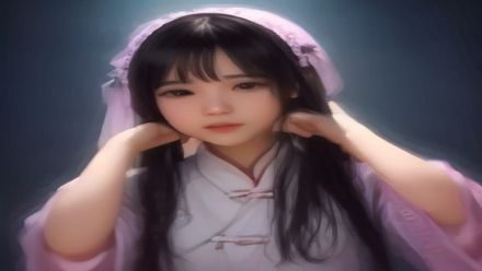红果短剧新剧《命中注定是你》封面，甜宠题材男女主角初遇场景，暖色调